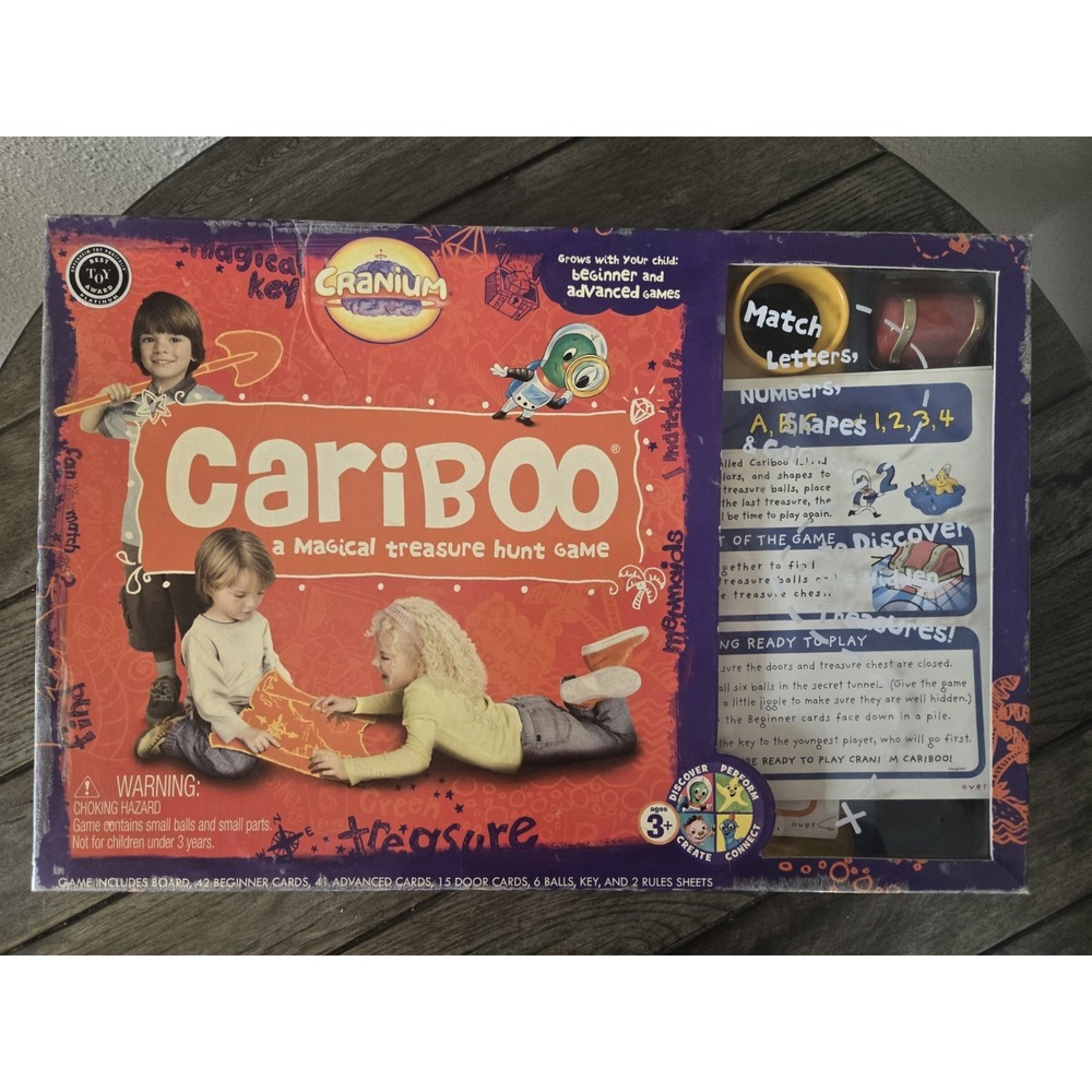 COMPLETE Cranium Cariboo Game Expanded Edition Beginner & Advanced Cards 2004